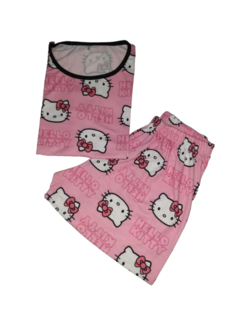 Pijama Premium Corto Kitty Rosa