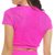 Top Fitness com Camiseta Transparente Rosa Pink  | SSTYLE - Moda Fitness