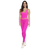 Macacão Fitness com Decote V Rosa Pink | SSTYLE - Moda Fitness