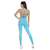 Macacão Fitness com Decote V Azul Nuvem | SSTYLE - Moda Fitness