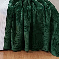 Coleção Fiermont - Jogo de cobre leito king em veludo verde bordado - 3 peças - comprar online