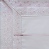 Jogo de lençol queen com bordado richelieu floral no percal 400 fios 100% algodão - rosa com bordado rosa - loja online