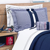 Jogo de lençol Solteiro com bordado festonê azul - lençol no percal 200 fios 100% algodão - comprar online