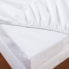 Coleção Pratic - Jogo de lençol Casal modelo hotelaria - Lençol branco percal 200 fios - comprar online
