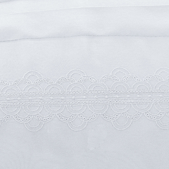 Coleção Sorelle - Jogo de Edredom king bordado em percal 800 fios italianos branco na internet