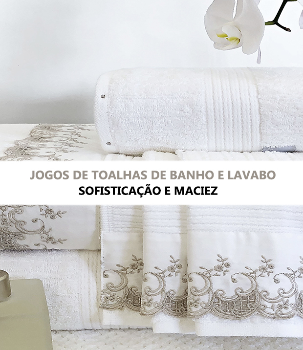 Banner de LOJA VIRTUAL DA CASA ENXOVAIS DE LUXO - Loja para cama posta, mesa posta, banho e decoração