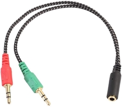 ADAPTADOR AUDIO Y MIC A ESTEREO 3.5MM - tienda online