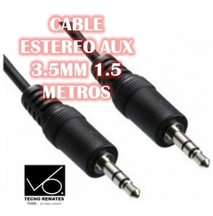 CABLE ESTEREO AUX 3.5MM 1 METRO - tecno remates