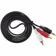 CABLE AUDIO DOS A UNO (RCA a Plug-aux) en internet