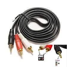 CABLE AUDIO DOS A UNO (RCA a Plug-aux) - comprar online