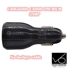 CARGADOR CARRO PREMIUM 3AMP - tecno remates