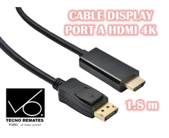 CABLE DISPLAY PORT A HDMI 4K - comprar online