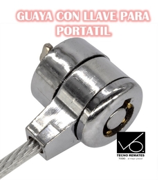 GUAYA CON LLAVE PARA PORTATIL - tecno remates