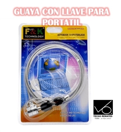 GUAYA CON LLAVE PARA PORTATIL - comprar online