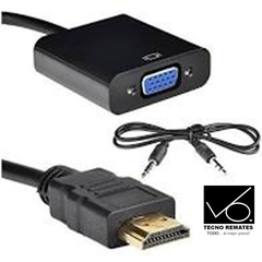 CONVERTIDOR HDMI A VGA + AUDIO