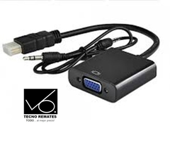 CONVERTIDOR HDMI A VGA + AUDIO - comprar online