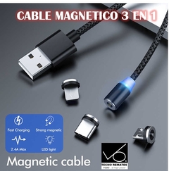 CABLE MAGNETICO 3 EN 1 - comprar online