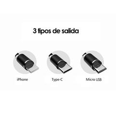 CABLE MAGNETICO 3 EN 1 - comprar online