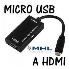 ADAPTADOR MICRO USB MHL A HDMI 1080P