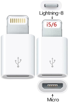 convertidor micro usb a lightning