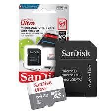 MEMORIA MICRO SD CLASE 10 SANDISK 64 GB