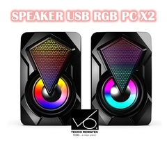 Imagen de SPEAKER USB RGB PC X2