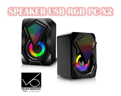 SPEAKER USB RGB PC X2 - comprar online