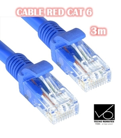 CABLE RED CAT 6 X3M - tienda online