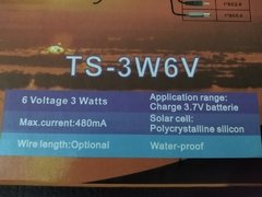 CARGADOR SOLAR USB TOPSONIC TS-3W6V en internet