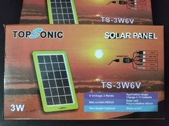 CARGADOR SOLAR USB TOPSONIC TS-3W6V - comprar online