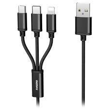 CABLE USB - 3 EN 1 MICRO USB, TIPO C , IPHONE