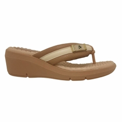 Tamanco Anabela Piccadilly Flatform 540357 - Bege - comprar online