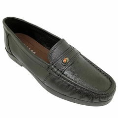 Sapato Masculino Mocassim Gum Couro - Preto