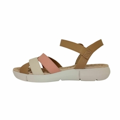 Sandália Anabela Modare 7142.124 Flatform - Coral - Loja Exclusiva Jundiaí