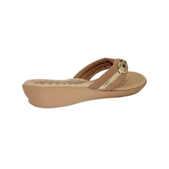 Chinelo PICCADILLY 500347 Anabela - Nude - loja online