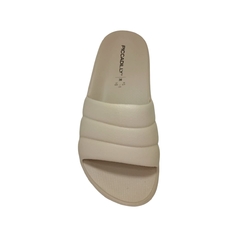 Chinelo PICCADILLY 222001 Anabela Baixo - Bege - comprar online