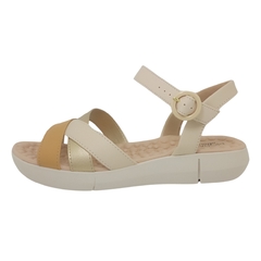 Sandália Anabela Modare 7142.124 Flatform - Creme - comprar online