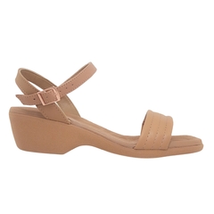 Sandália Beira Rio 8527.106 Salto Quadrado - Camel - comprar online