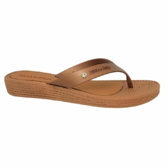 Chinelo Anabela Terra e Água 210002 - Bronze - comprar online