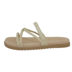 Tamanco Feminino Beira Rio 8529.102 - Flatform - Creme - comprar online