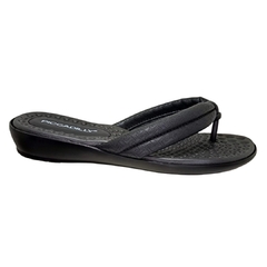 Chinelo PICCADILLY 500324-1 Anabela - Preto - comprar online