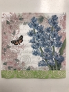 SERVILLETA DECOUPAGE MARIPOSA FLORES AZUL