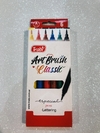 MARCADORES ART BRUSH COLORES CLASICOS PUNTA PINCEL