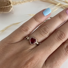 Anillo heart REd - 17 mm
