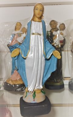 Imagen Virgen Medalla Milagros 20cm Pvc ¡irrompibles!