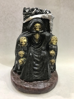 San la Muerte en trono 15 cm Yeso (Cod SL105) - comprar online