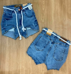 Shorts Jeans Com Cordão Sal e Pimenta - comprar online