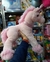 PELUCHE UNICORNIO ECHADO 55CM CRESKO en internet