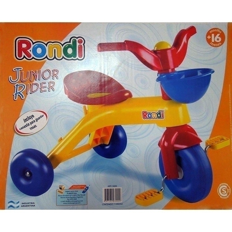 Triciclo Junior Rider Rondi Comprar en DUENDE ROJO