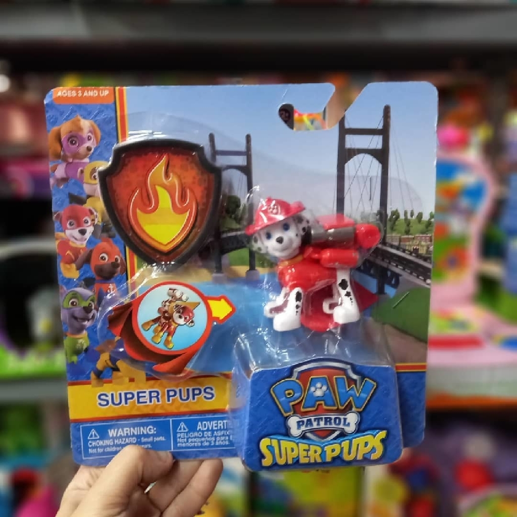 Paw Patrol figuras de accion con escudo - DUENDE ROJO